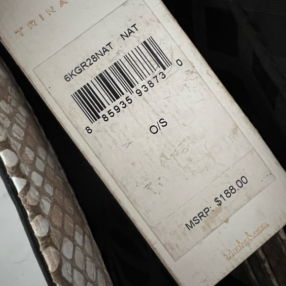 Trina Turk Snake print leather clutch - Picture 6 of 6